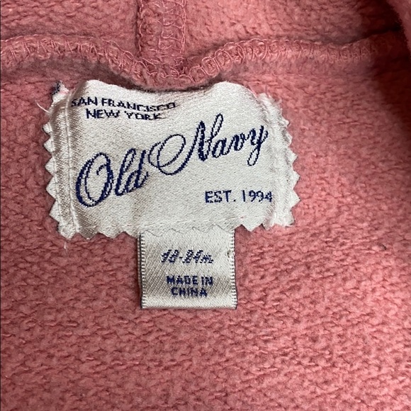 Dusty rose embroidered hoodie - Picture 3 of 4